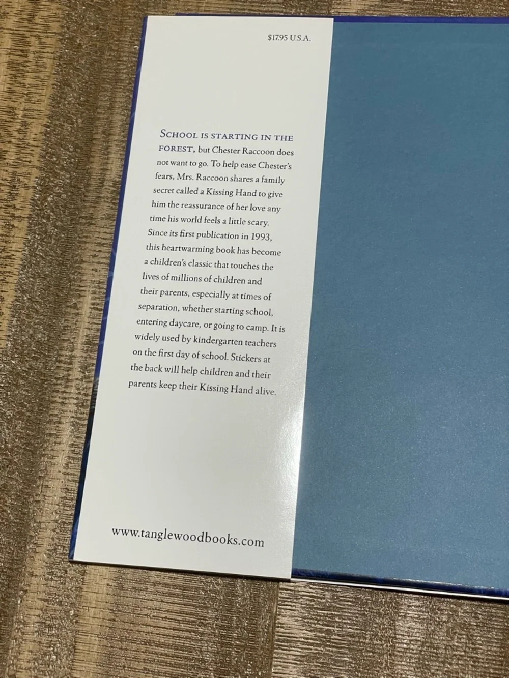 The Kissing Hand by Audrey Penn - Blue & Yellow Children's Book